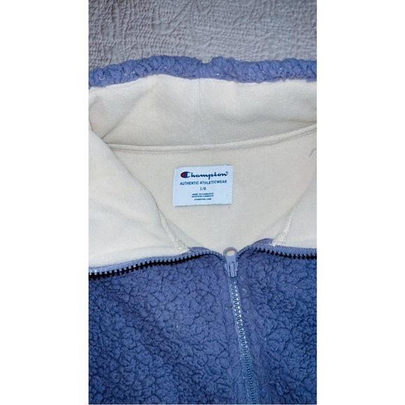 Champion Lilac Quarter Zip Teddy Jacket - Picture 4 of 5